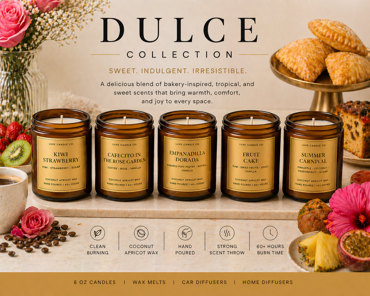 Sweet/ Gourmand/Bakery Inspired Candles