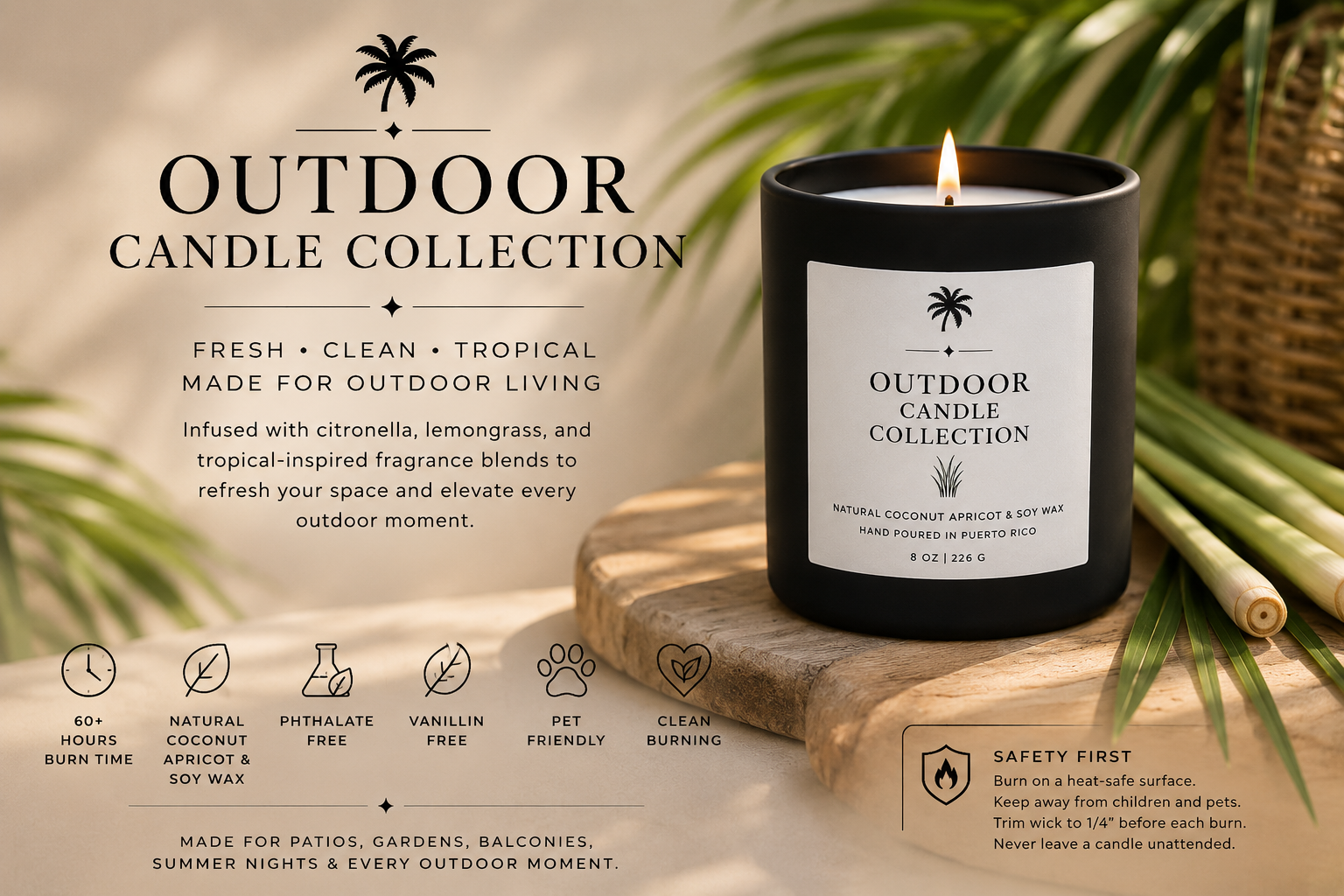 Outdoor Citronella Candle