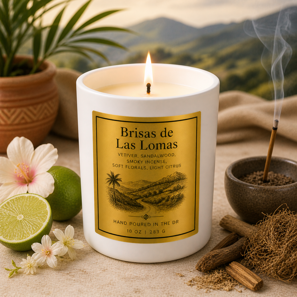 Summer Candles- 8 oz Tropical Candle (White Ceramic Jar