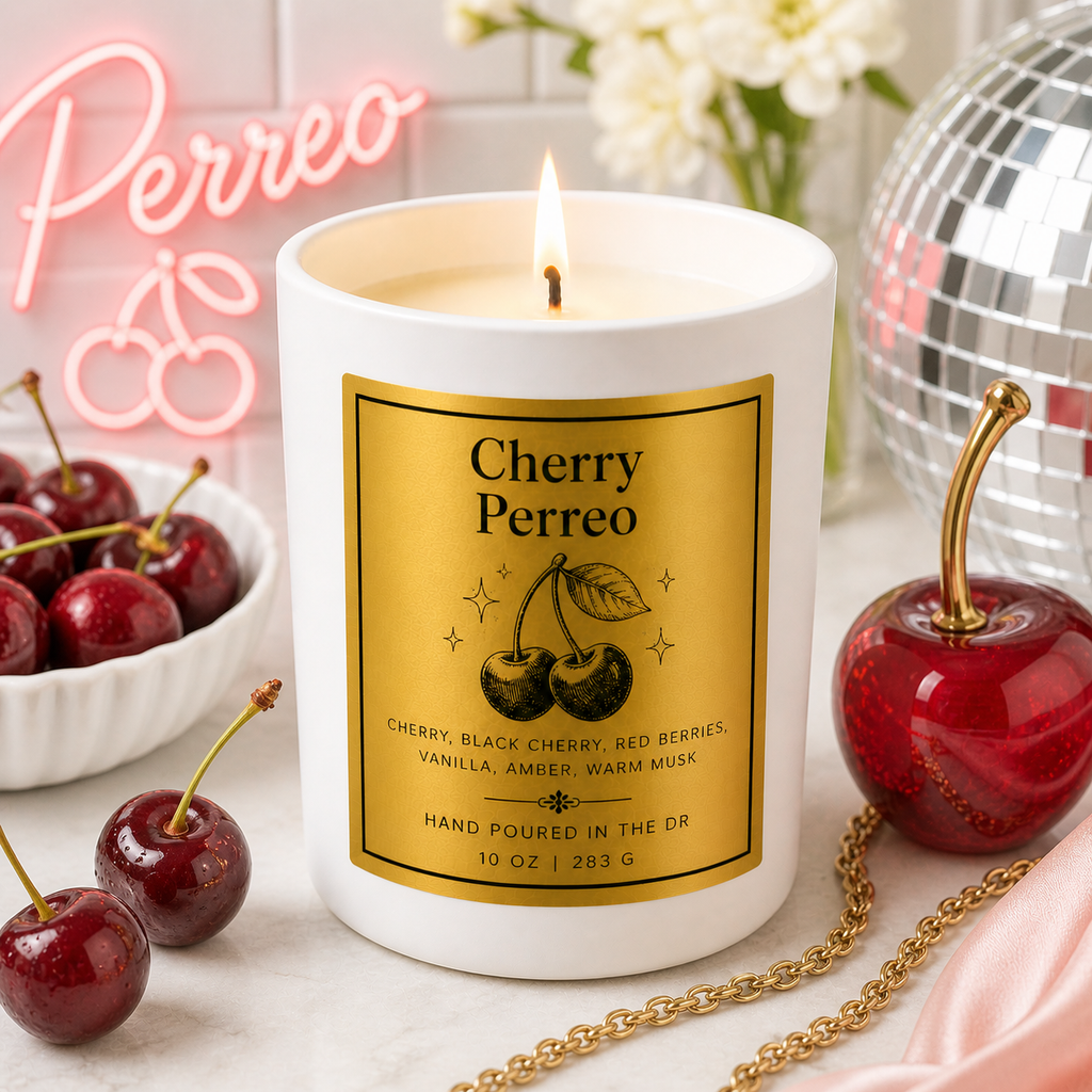Summer Candles- 8 oz Tropical Candle (White Ceramic Jar