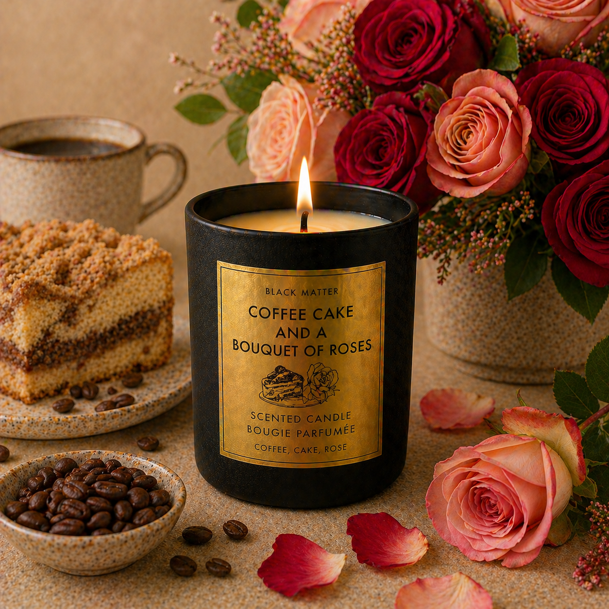 Sweet/ Gourmand/Bakery Inspired Candles- 8 oz-Matte Black Ceramic