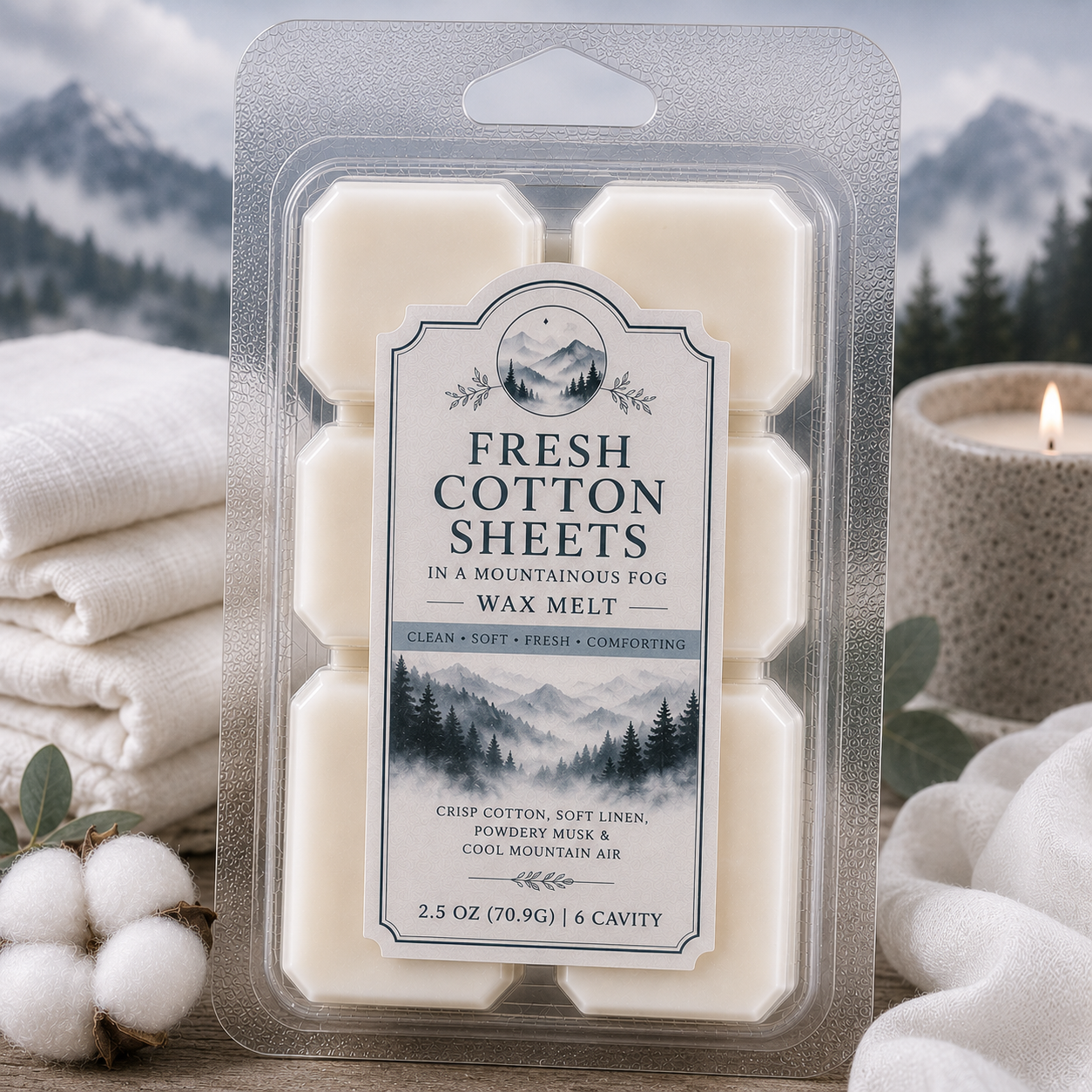 Tart / Wax Melts – 6 Cavity Clamshell (set of 2)