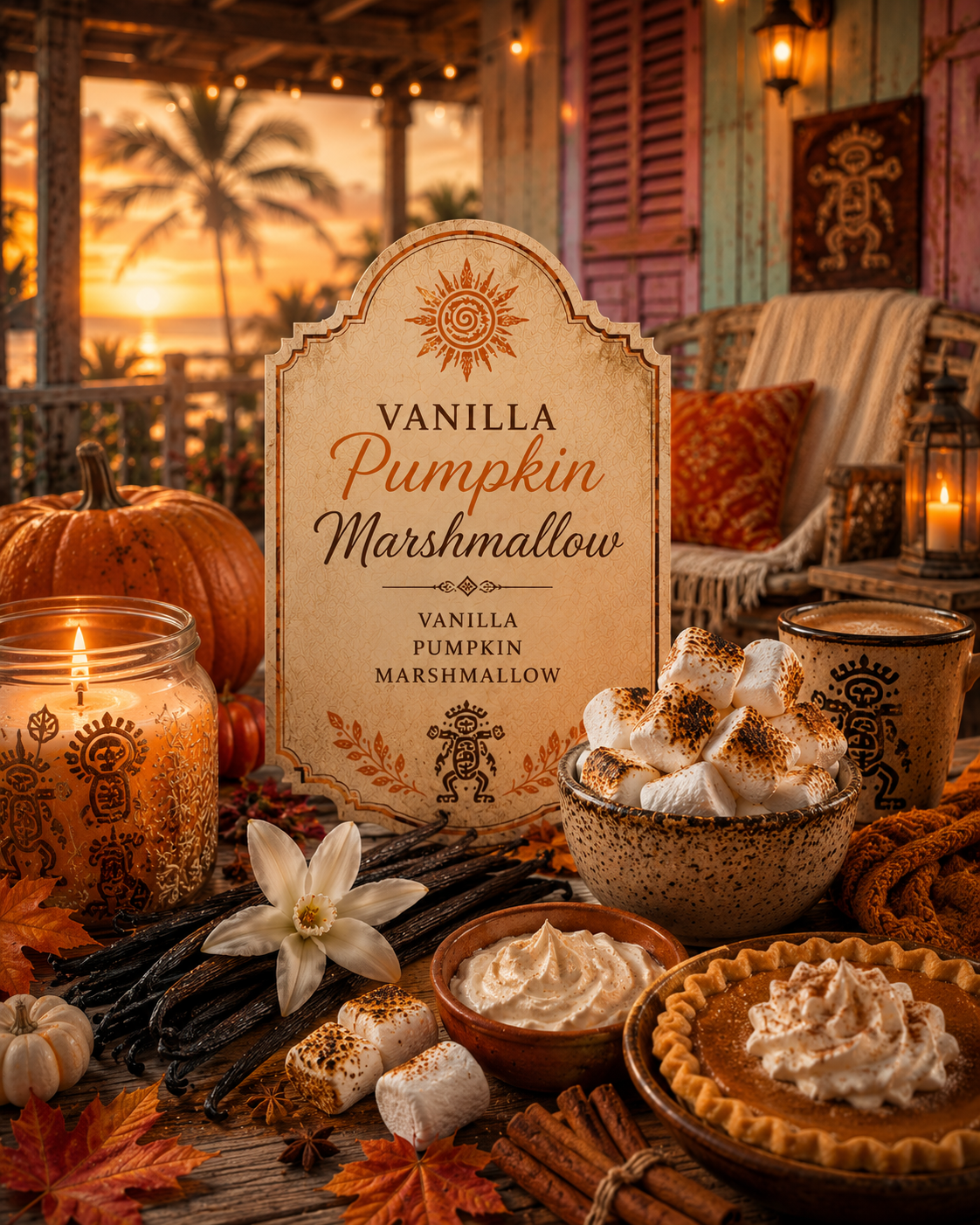 Fall/ Haunted Island Wax Melts-75g-6 Cube Cavity