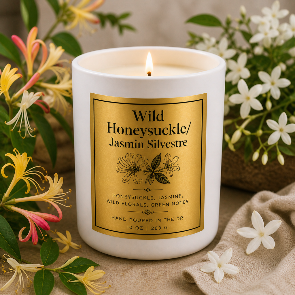 Summer Candles- 8 oz Tropical Candle (White Ceramic Jar