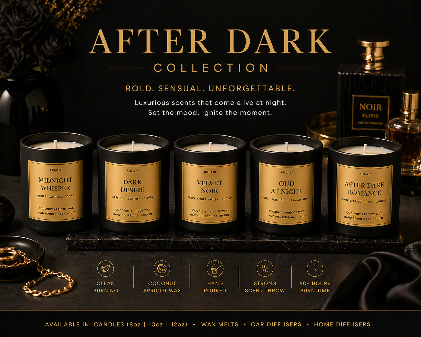 After Dark Candle Collection – Sensual Evening Candles