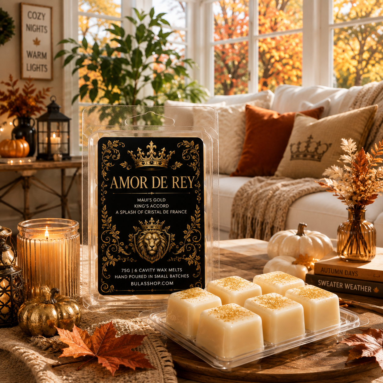 Fall/ Haunted Island Wax Melts-75g-6 Cube Cavity