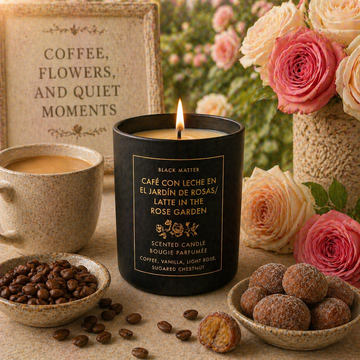 Sweet/ Gourmand/Bakery Inspired Candles- 8 oz-Matte Black Ceramic