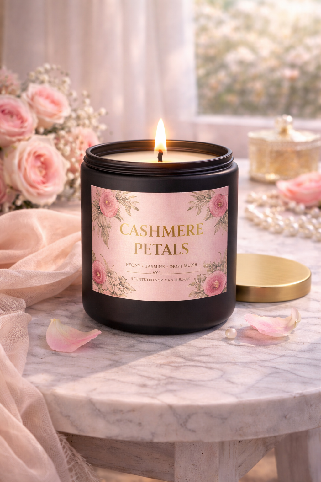 Perfume Candle Collection-8 oz-Black Matte Ceramic