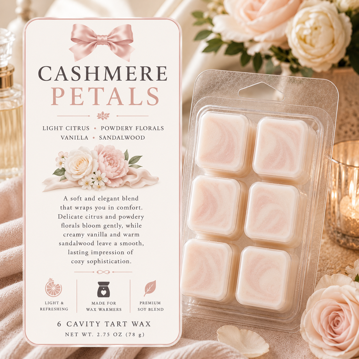 Tart / Wax Melts – 6 Cavity Clamshell (set of 2)