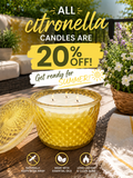 16 oz Pear and Thyme Outdoor Citronella Candle
