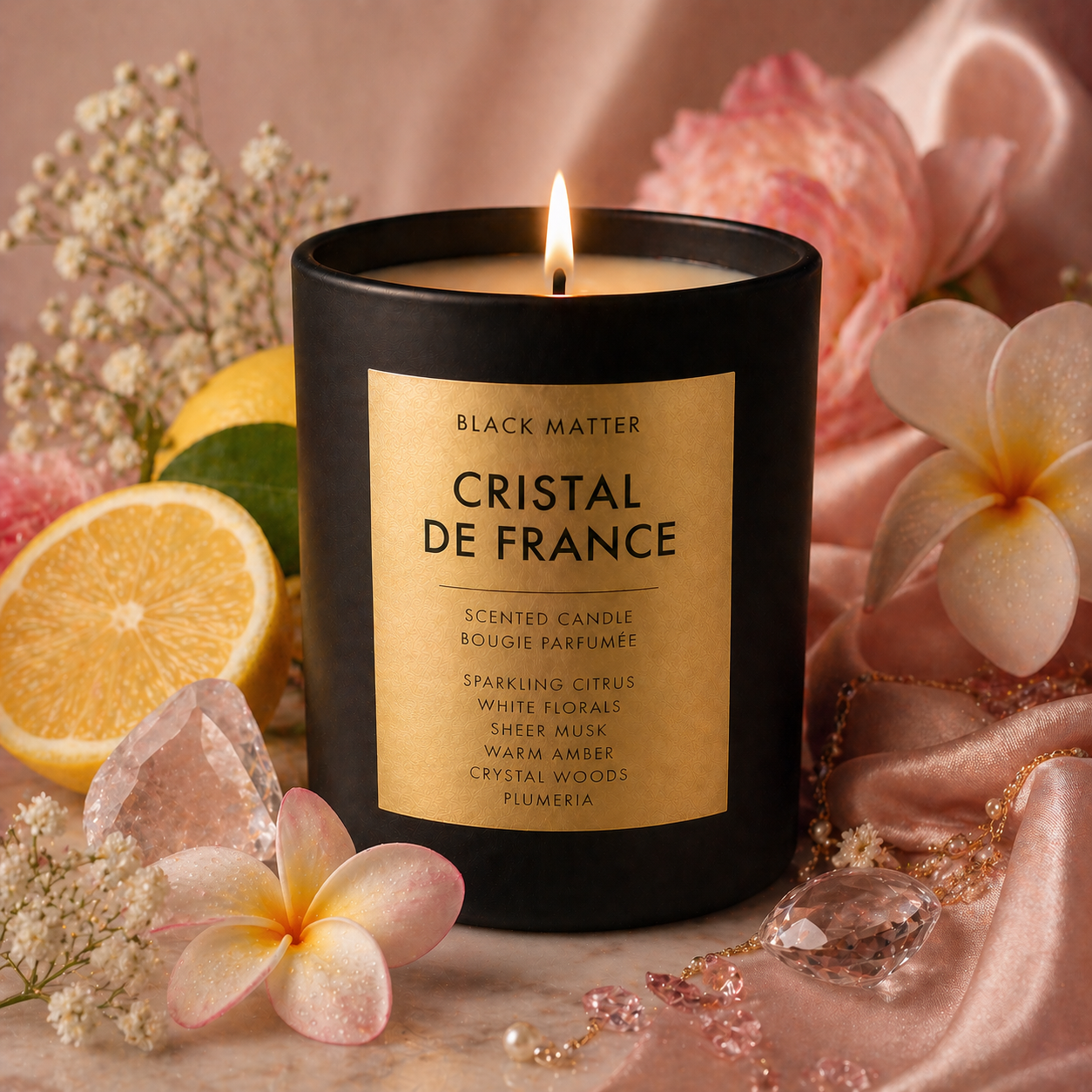 Perfume Candle Collection-8 oz-Black Matte Ceramic
