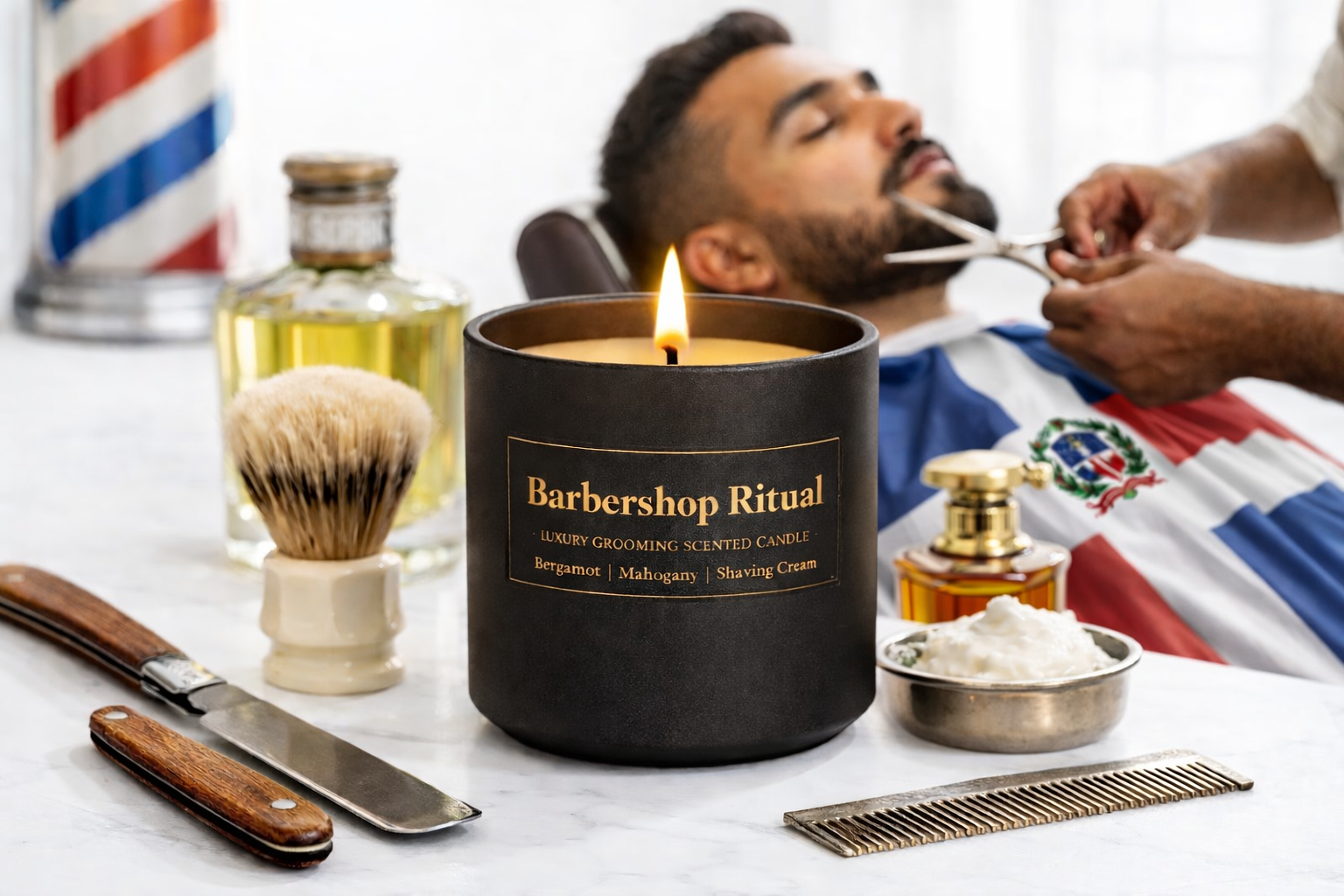 Dominican Barber Shop-8 oz Candle