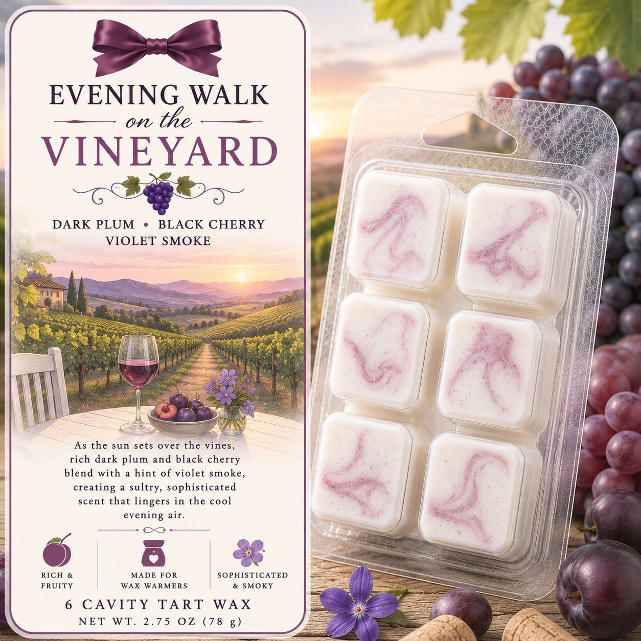 Tart / Wax Melts – 6 Cavity Clamshell (set of 2)