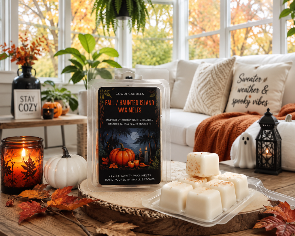 Fall/ Haunted Island Wax Melts-75g-6 Cube Cavity