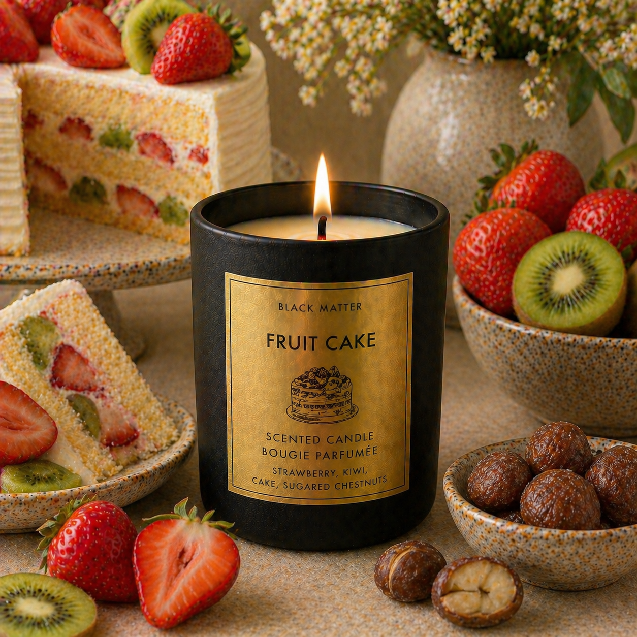 Sweet/ Gourmand/Bakery Inspired Candles- 8 oz-Matte Black Ceramic