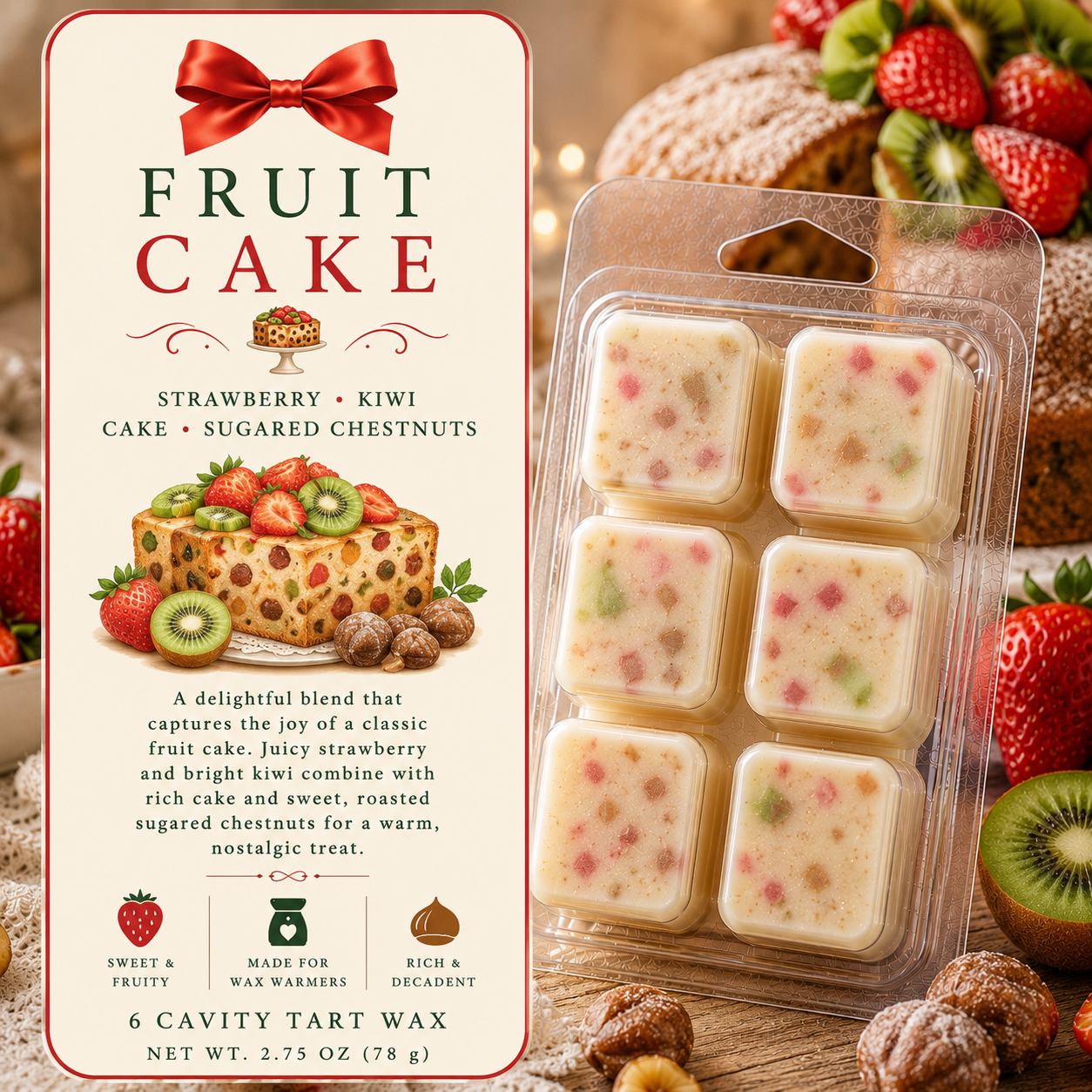 Tart / Wax Melts – 6 Cavity Clamshell (set of 2)