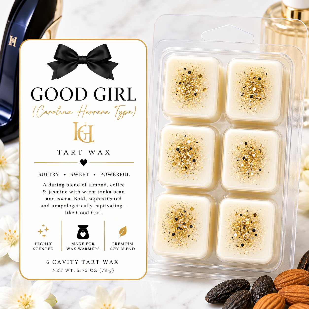 Tart / Wax Melts – 6 Cavity Clamshell (set of 2)