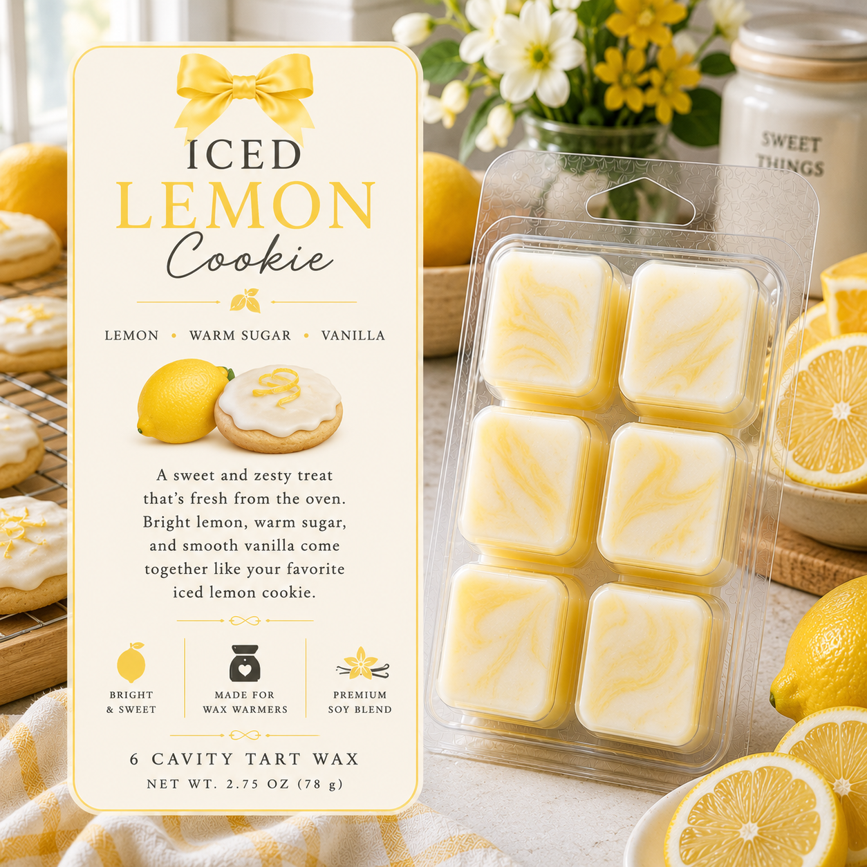 Tart / Wax Melts – 6 Cavity Clamshell (set of 2)