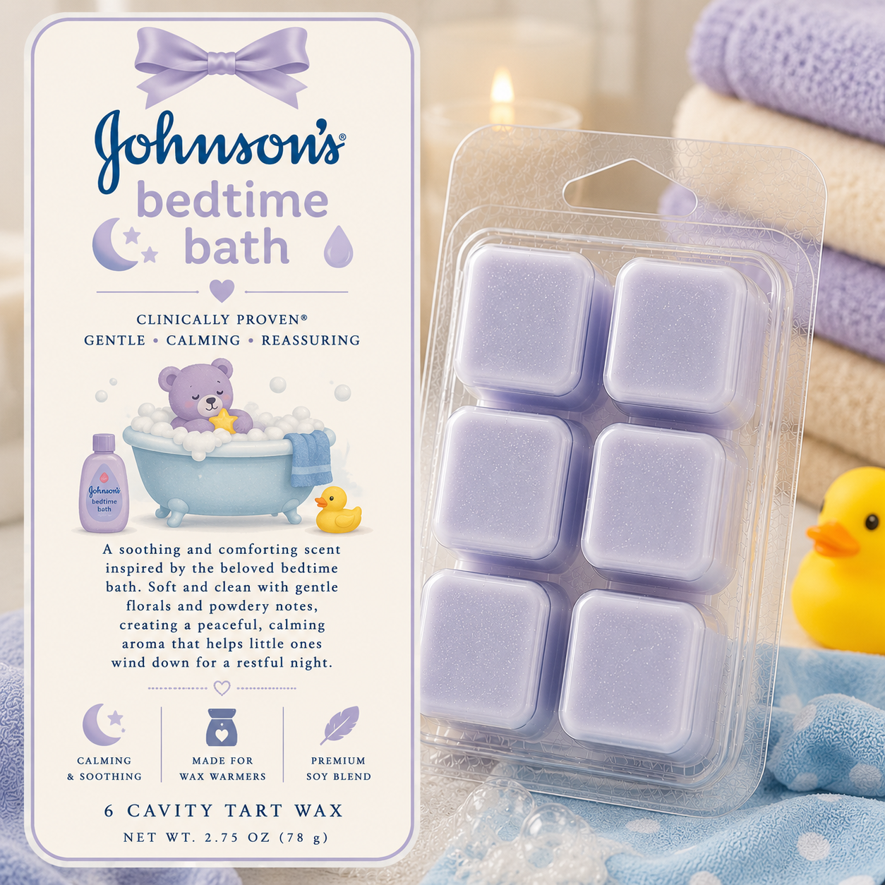 Tart / Wax Melts – 6 Cavity Clamshell (set of 2)