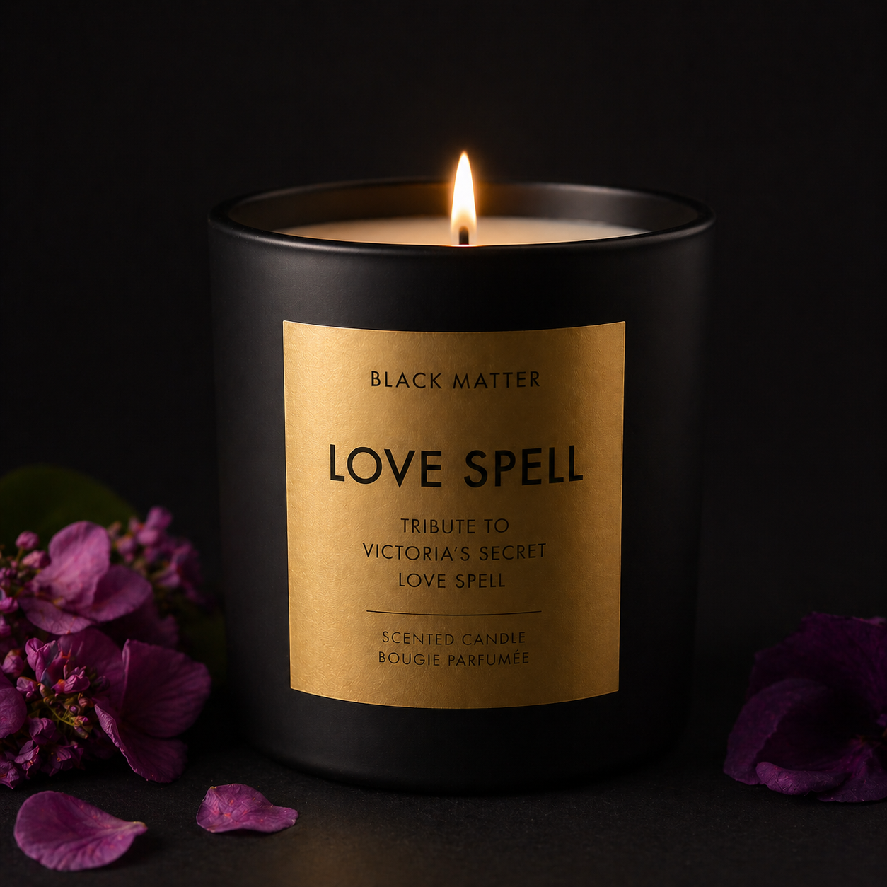 Perfume Candle Collection-8 oz-Black Matte Ceramic