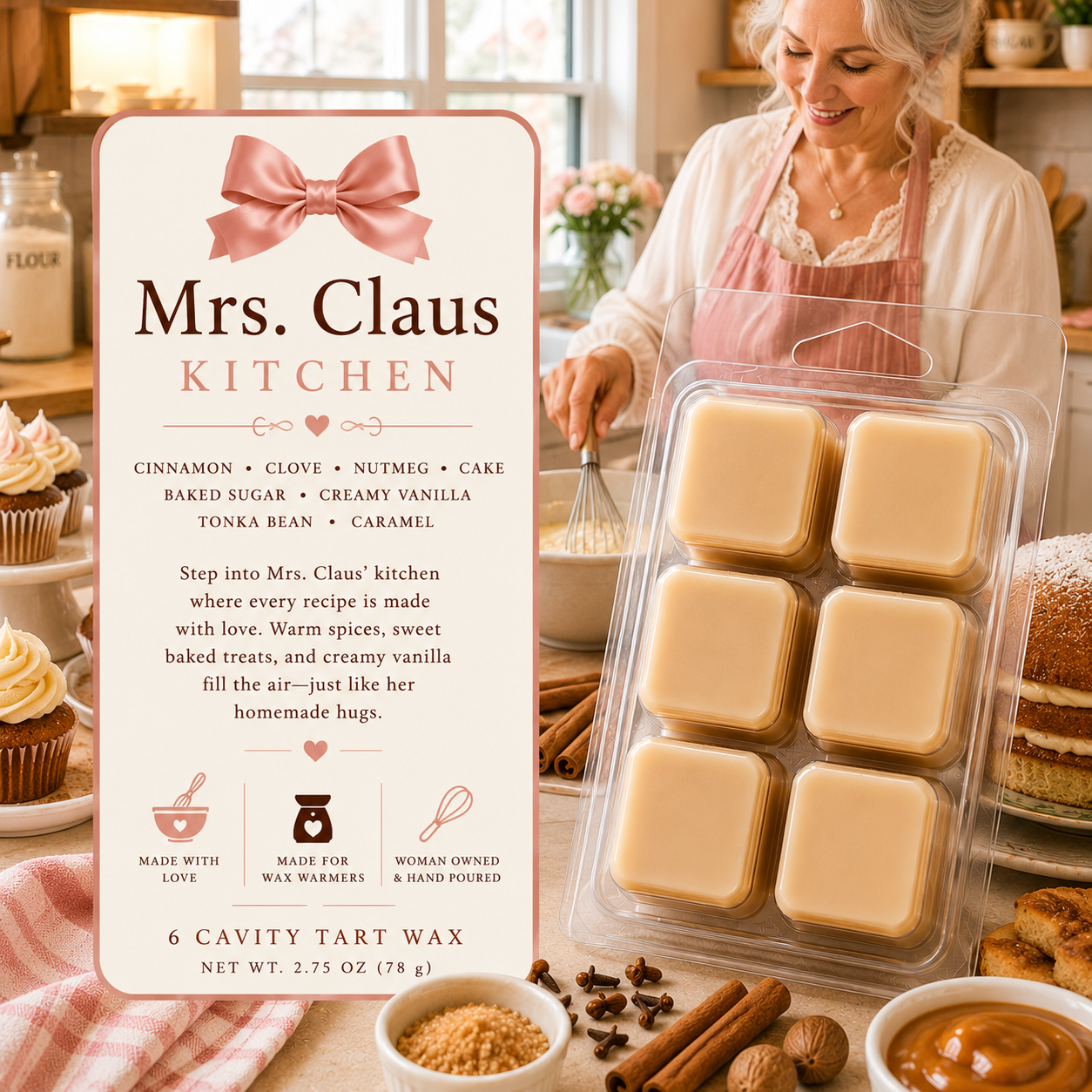Tart / Wax Melts – 6 Cavity Clamshell (set of 2)