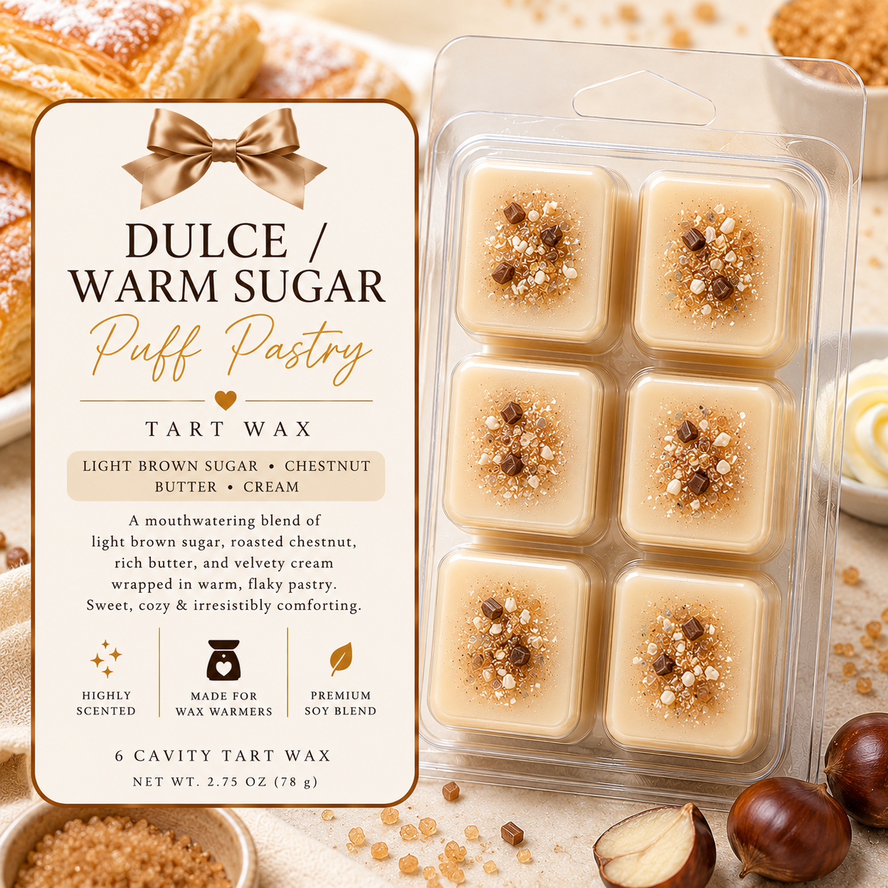 Tart / Wax Melts – 6 Cavity Clamshell (set of 2)