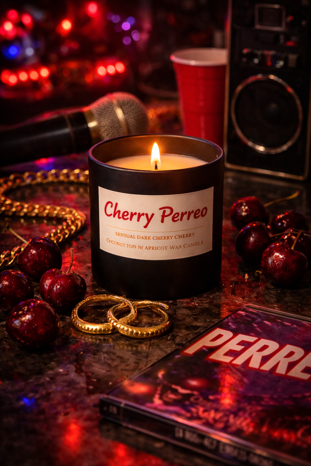 Cherry Perreo - 8 oz-Candle