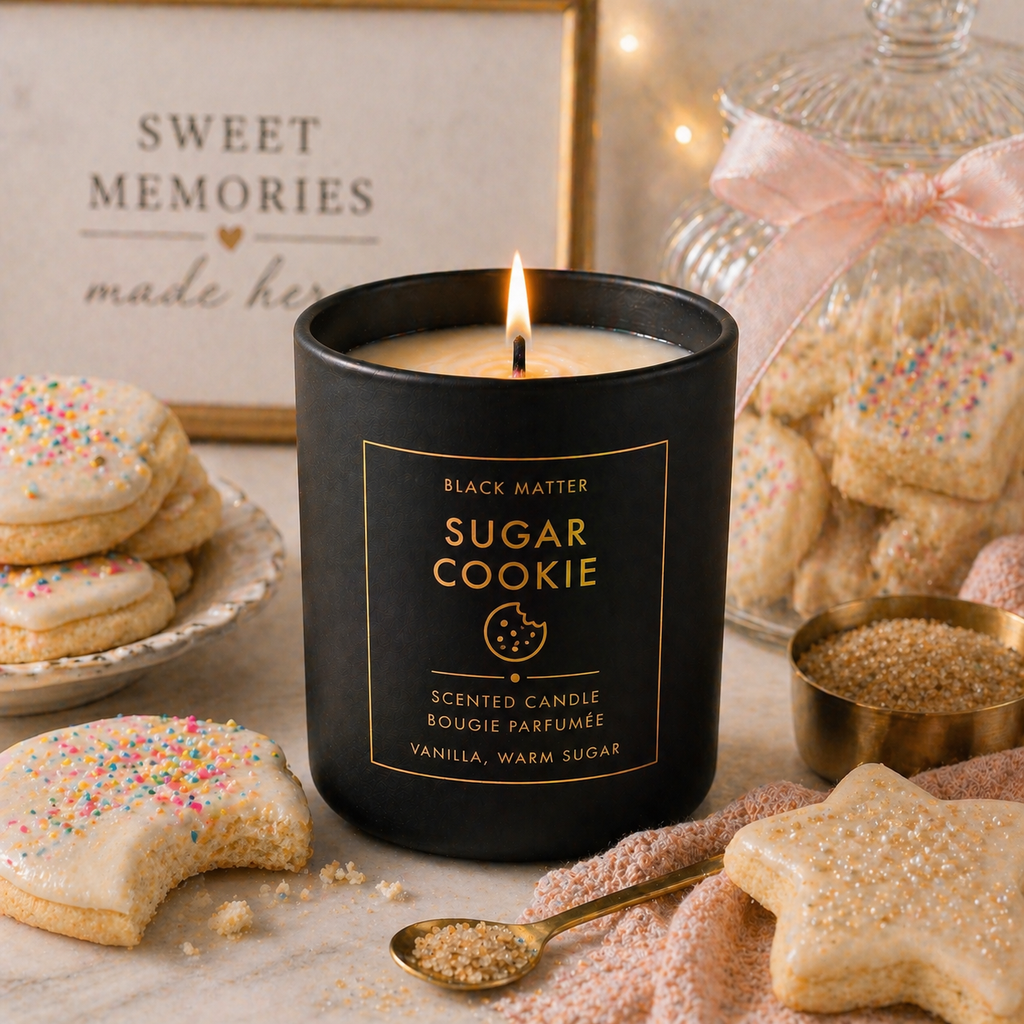 Sweet/ Gourmand/Bakery Inspired Candles- 8 oz-Matte Black Ceramic