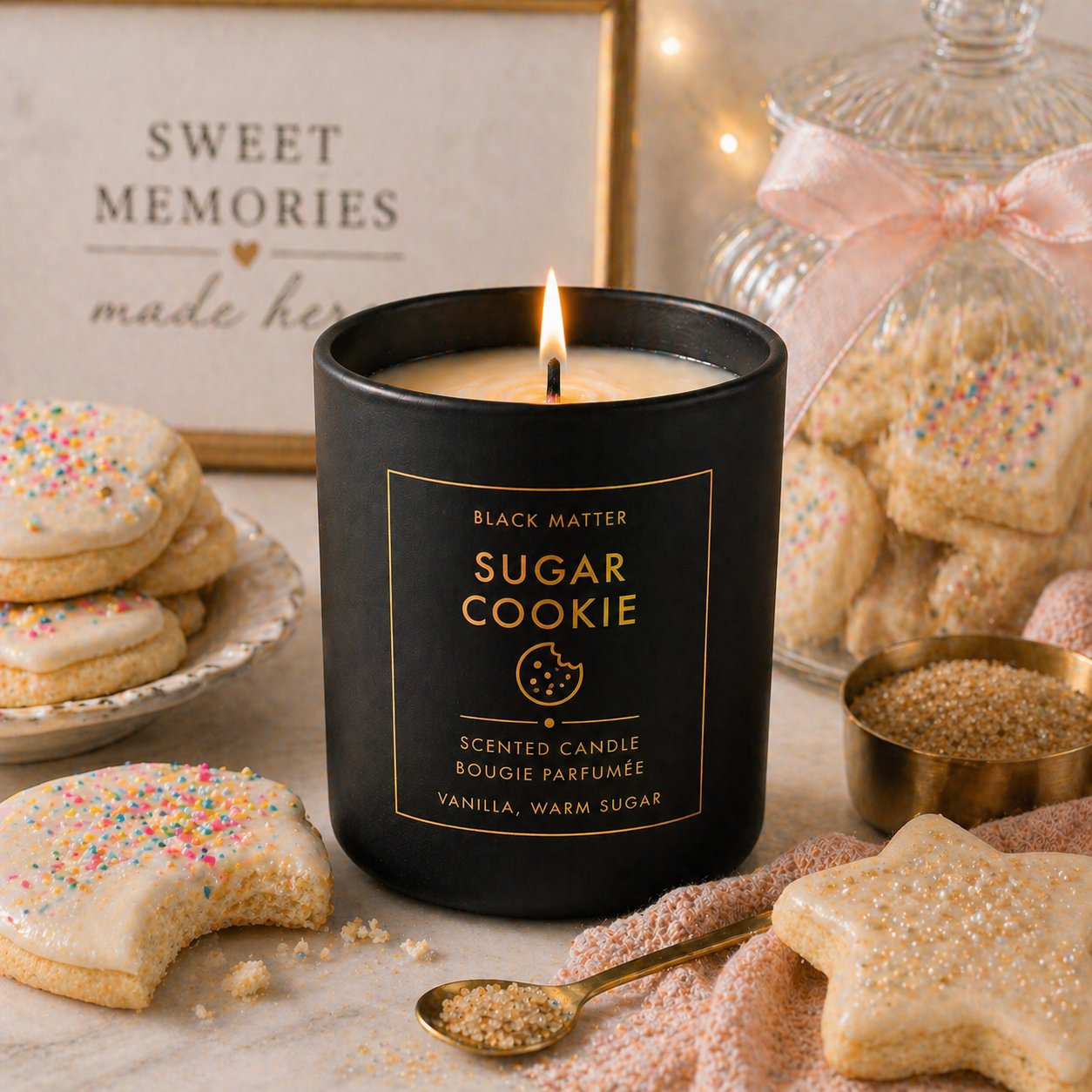 Sweet/ Gourmand/Bakery Inspired Candles- 8 oz-Matte Black Ceramic