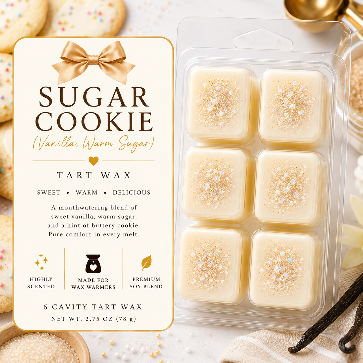 Tart / Wax Melts – 6 Cavity Clamshell (set of 2)