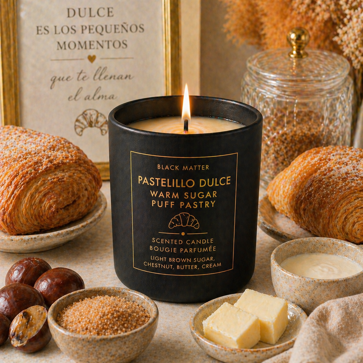 Sweet/ Gourmand/Bakery Inspired Candles- 8 oz-Matte Black Ceramic