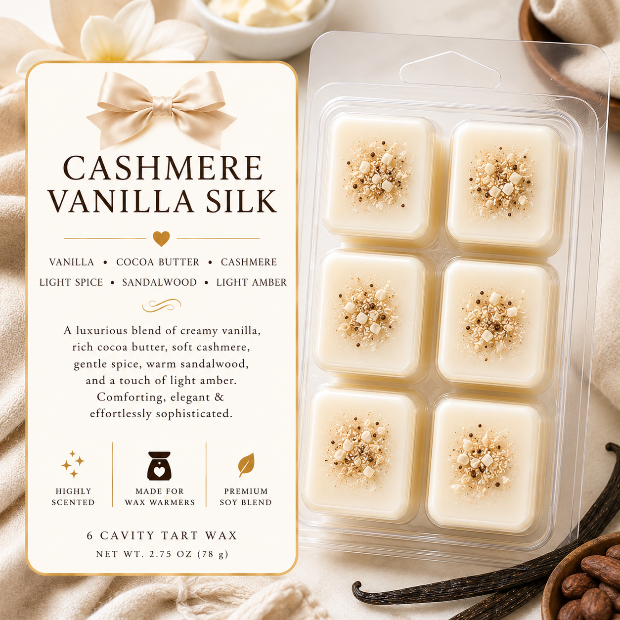 Tart / Wax Melts – 6 Cavity Clamshell (set of 2)
