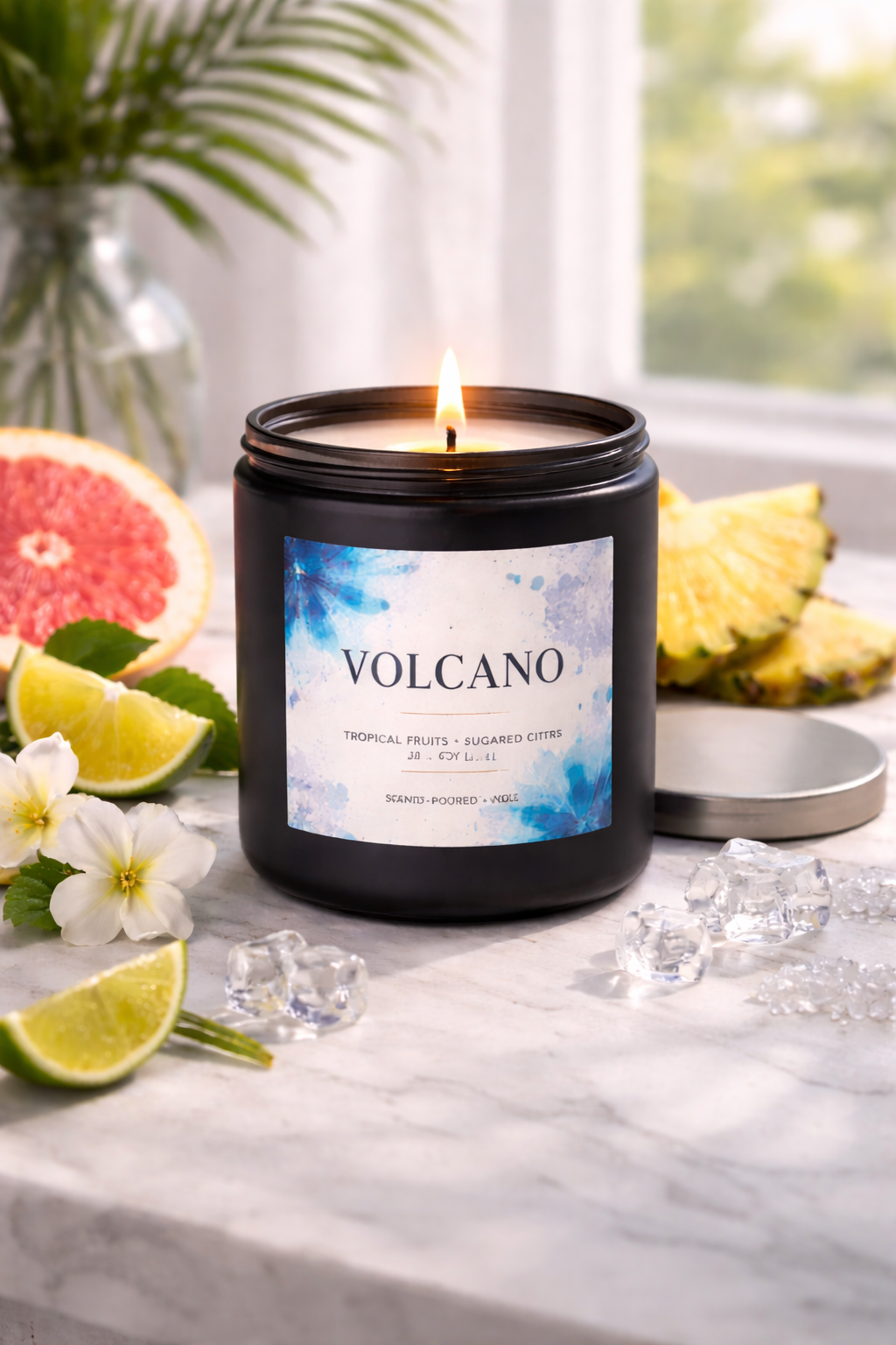 Perfume Candle Collection-8 oz-Black Matte Ceramic