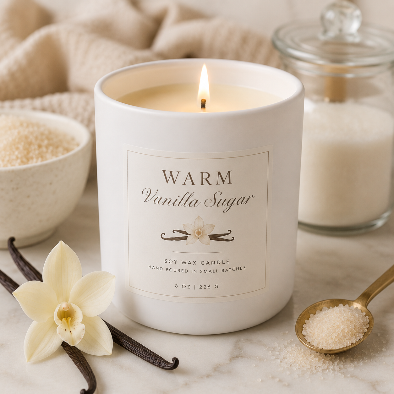 Sweet/ Gourmand/Bakery Inspired Candles- 8 oz-Matte Black Ceramic